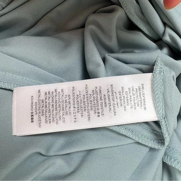 Adrianna Pappell Metallic A Line Draped Formal Dress Maxi Black Tie Size 10 - Picture 10 of 11